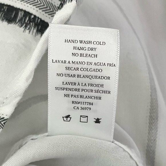 Rails Women’s Dana‎ Feather Stripe Button Front Top Black White Size XS - Picture 13 of 13